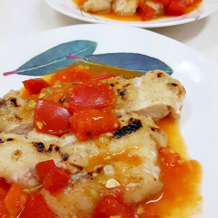 鶏むね肉のソテーwithフレッシュトマトソース レシピ 作り方 By Acchan66 楽天レシピ